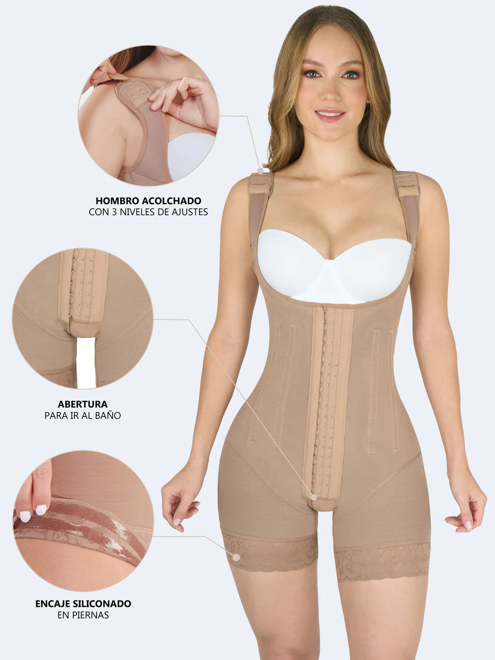 Full Body with Hooks and Rods – (Faja Colombiana Premium)